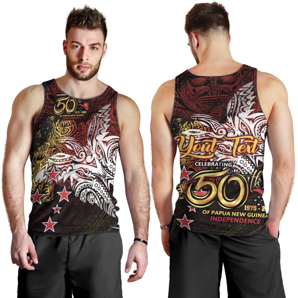 PNG 1975 - 2025 Men Tank Top Papua New Guinea 50th Independence Anniversary