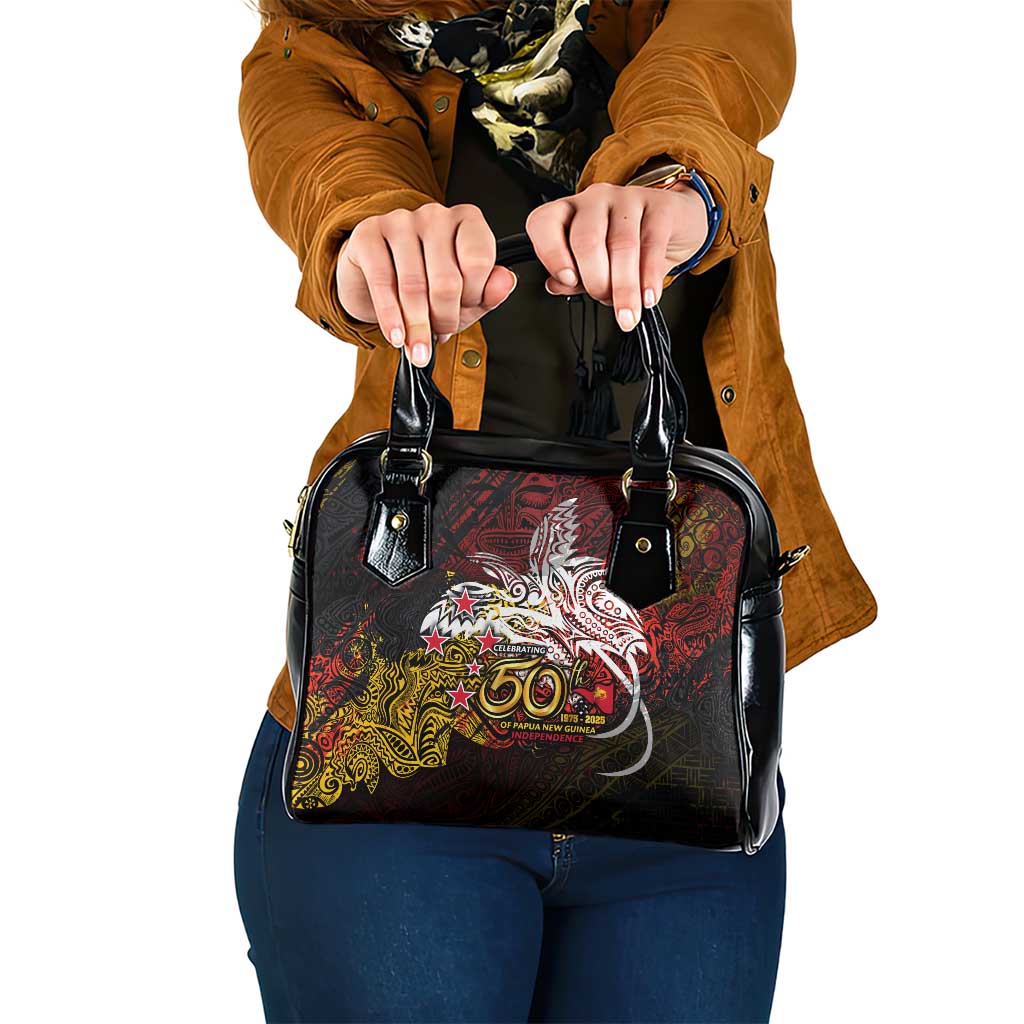 PNG 1975 - 2025 Shoulder Handbag Papua New Guinea 50th Independence Anniversary