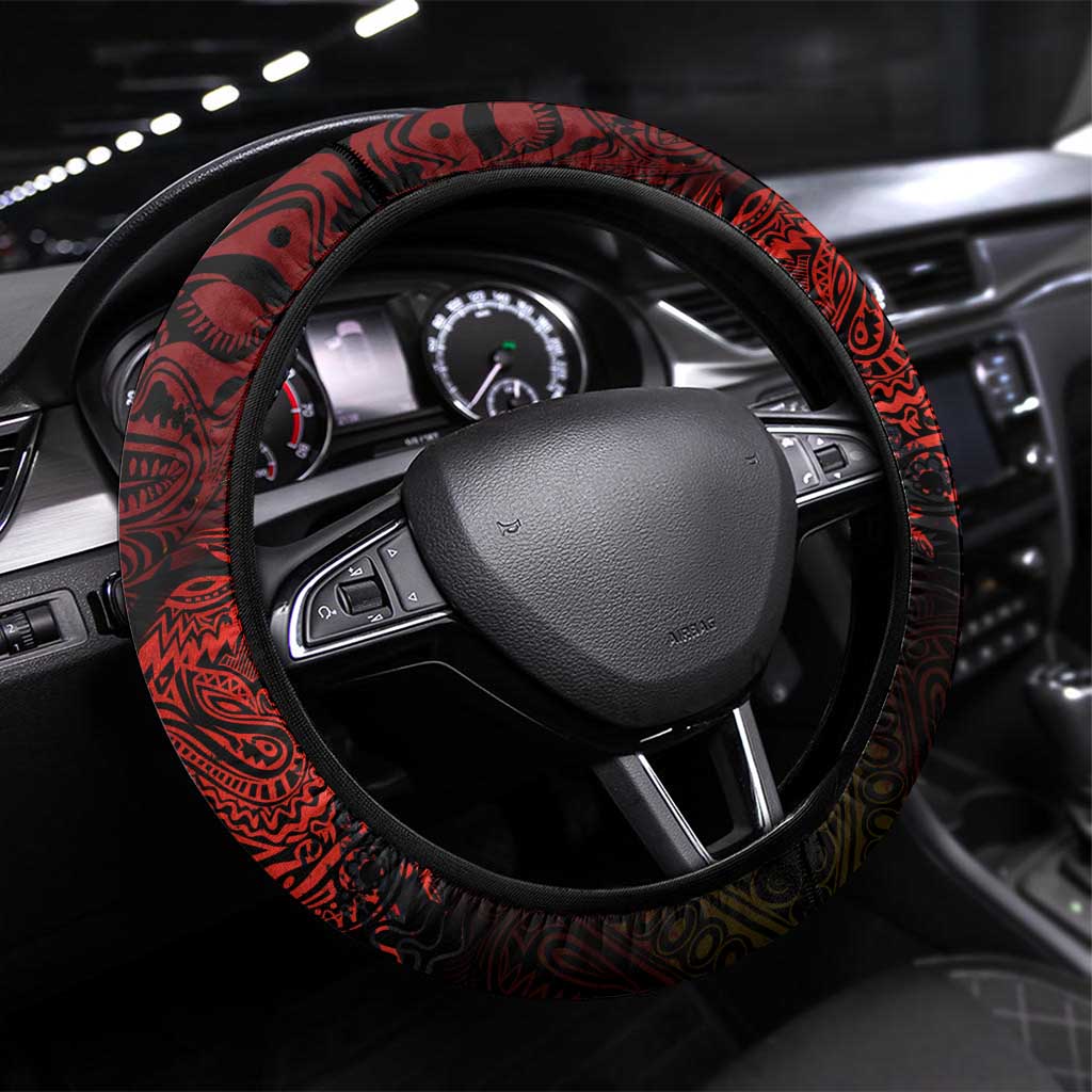 PNG 1975 - 2025 Steering Wheel Cover Papua New Guinea 50th Independence Anniversary