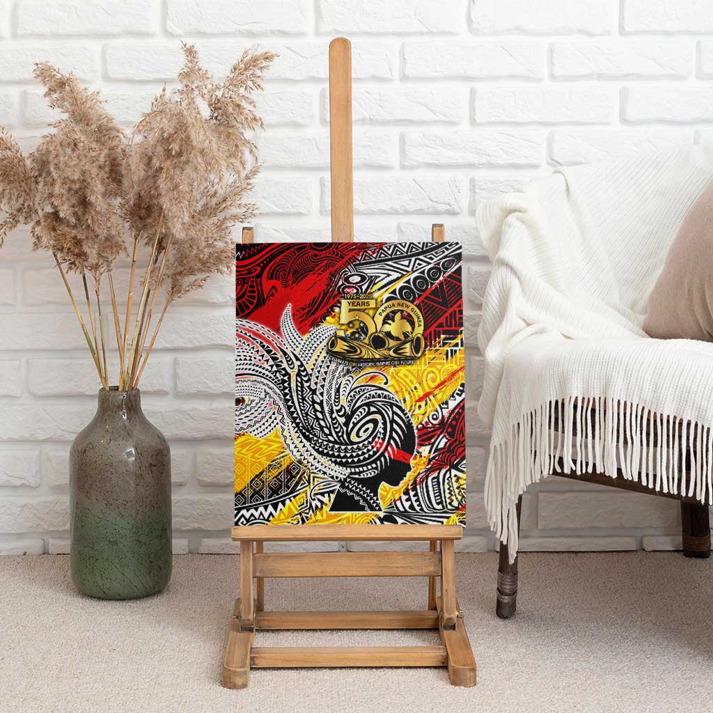 Papua New Guinea 50th Independence Day Canvas Wall Art Celebrate Our History, Inspire Our Future