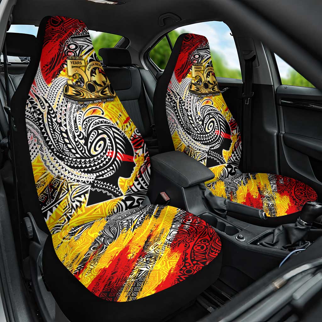 Papua New Guinea 50th Independence Day Car Seat Cover Celebrate Our History, Inspire Our Future