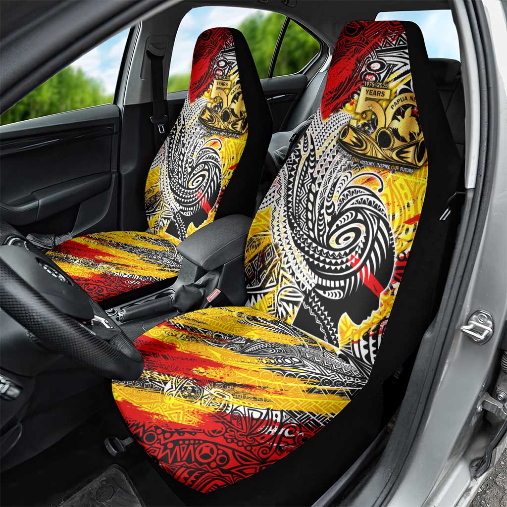Papua New Guinea 50th Independence Day Car Seat Cover Celebrate Our History, Inspire Our Future