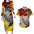Papua New Guinea 50th Independence Day Couples Matching Long Sleeve Bodycon Dress and Hawaiian Shirt Celebrate Our History, Inspire Our Future
