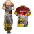 Papua New Guinea 50th Independence Day Couples Matching Summer Maxi Dress and Hawaiian Shirt Celebrate Our History, Inspire Our Future