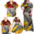 Papua New Guinea 50th Independence Day Family Matching Off Shoulder Maxi Dress and Hawaiian Shirt Celebrate Our History, Inspire Our Future