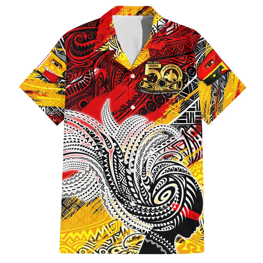 Papua New Guinea 50th Independence Day Family Matching Tank Maxi Dress and Hawaiian Shirt Celebrate Our History, Inspire Our Future