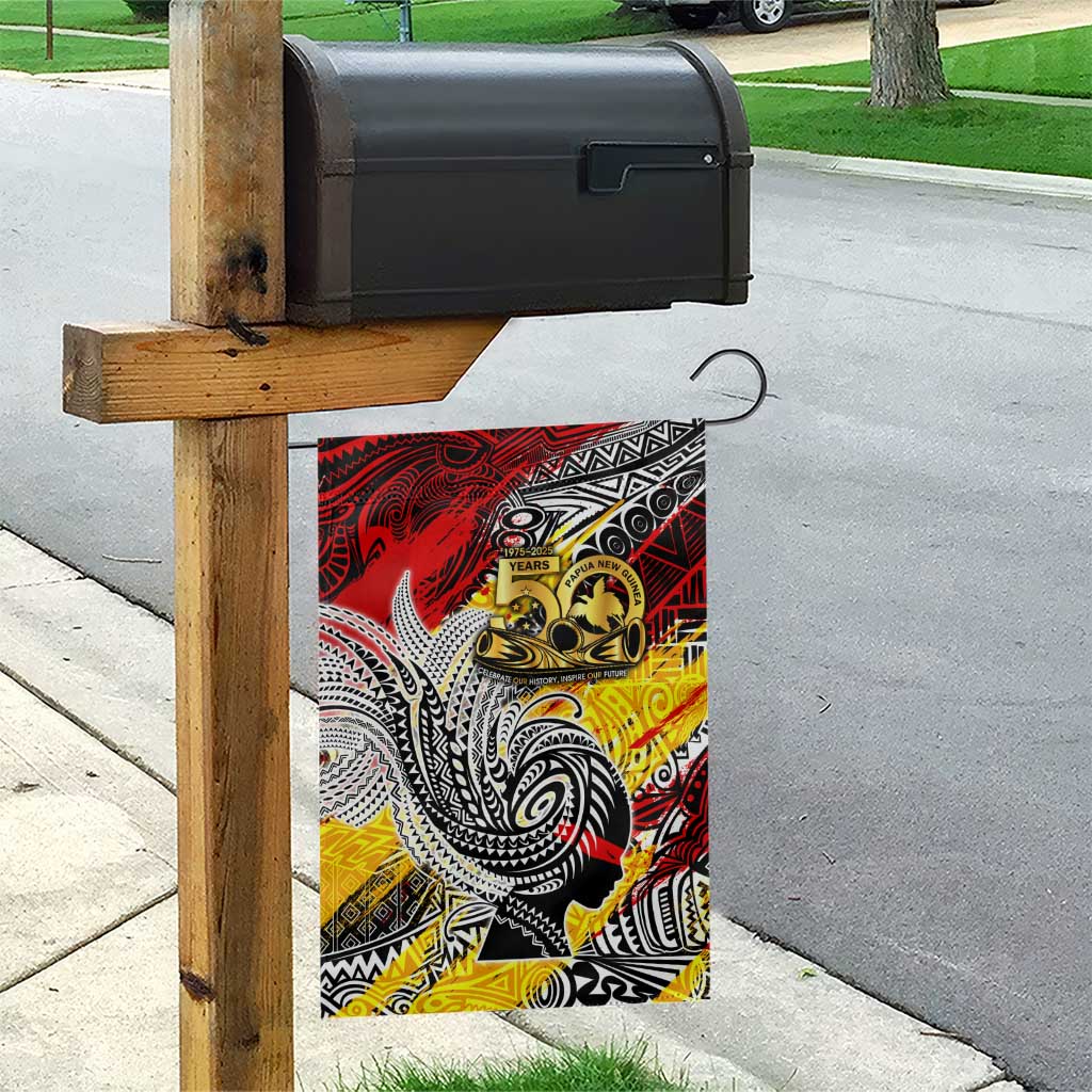 Papua New Guinea 50th Independence Day Garden Flag Celebrate Our History, Inspire Our Future