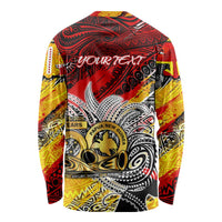 Papua New Guinea 50th Independence Day Long Sleeve Shirt Celebrate Our History, Inspire Our Future