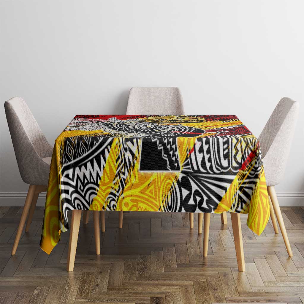 Papua New Guinea 50th Independence Day Tablecloth Celebrate Our History, Inspire Our Future