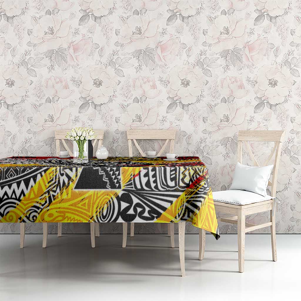 Papua New Guinea 50th Independence Day Tablecloth Celebrate Our History, Inspire Our Future