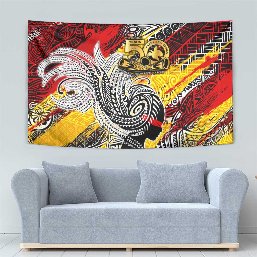 Papua New Guinea 50th Independence Day Tapestry Celebrate Our History, Inspire Our Future