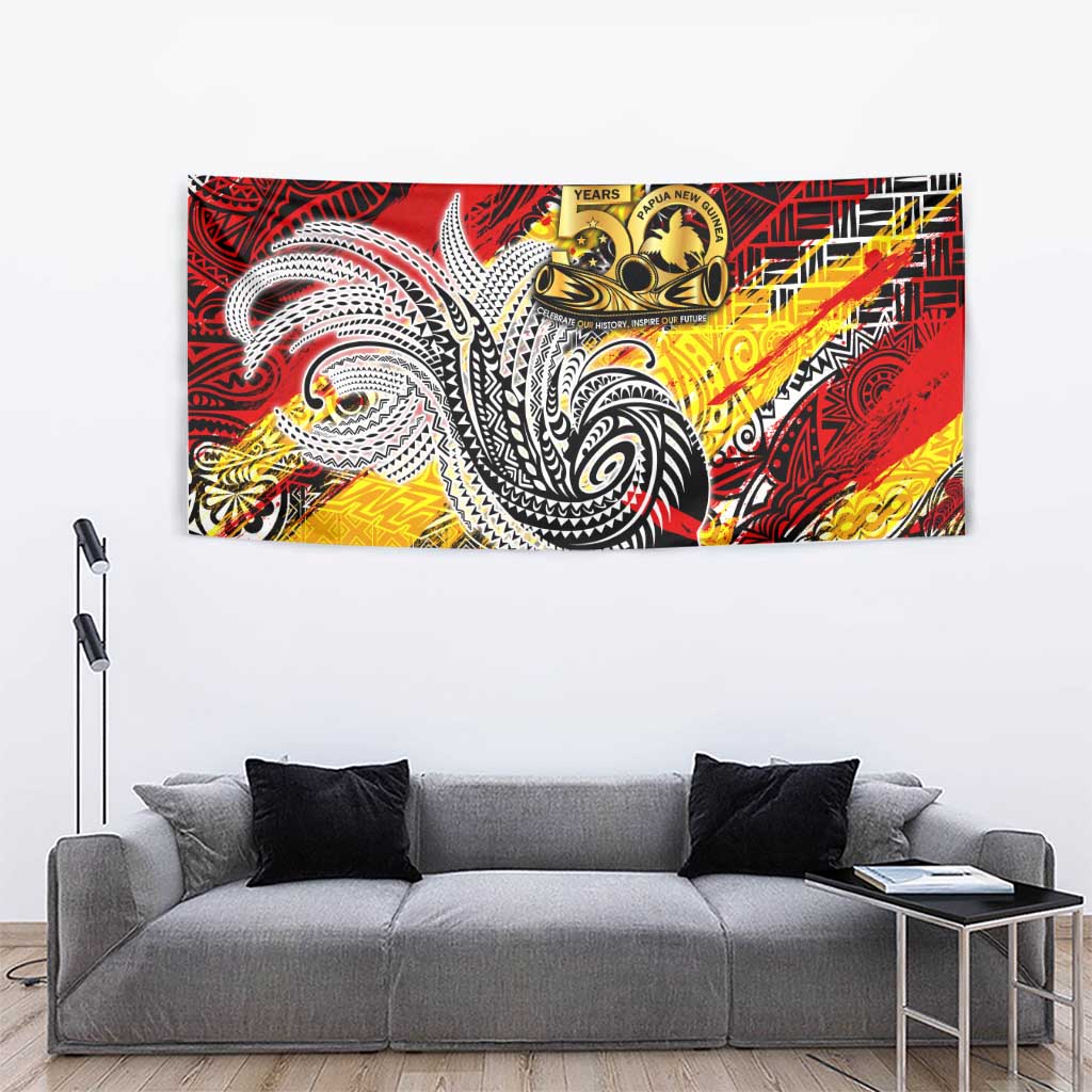 Papua New Guinea 50th Independence Day Tapestry Celebrate Our History, Inspire Our Future