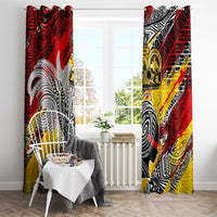 Papua New Guinea 50th Independence Day Window Curtain Celebrate Our History, Inspire Our Future
