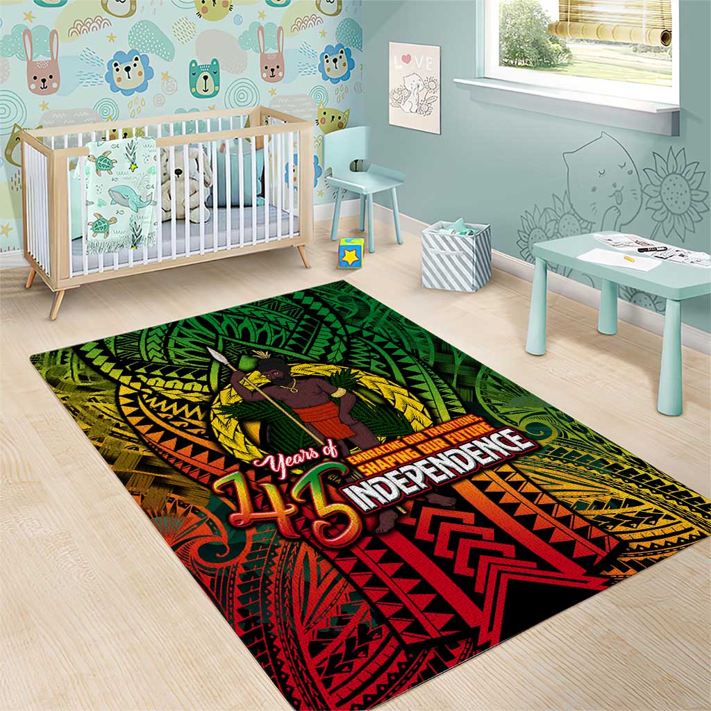 Vanuatu 45th Independence Anniversary Area Rug Embracing Our Traditions Shaping Our Future