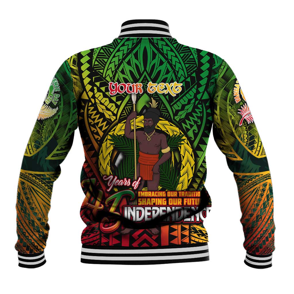 Vanuatu 45th Independence Anniversary Baseball Jacket Embracing Our Traditions Shaping Our Future