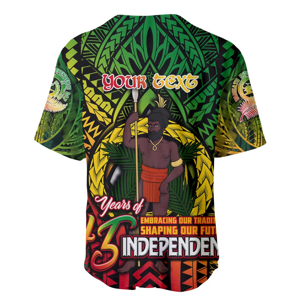 Vanuatu 45th Independence Anniversary Baseball Jersey Embracing Our Traditions Shaping Our Future