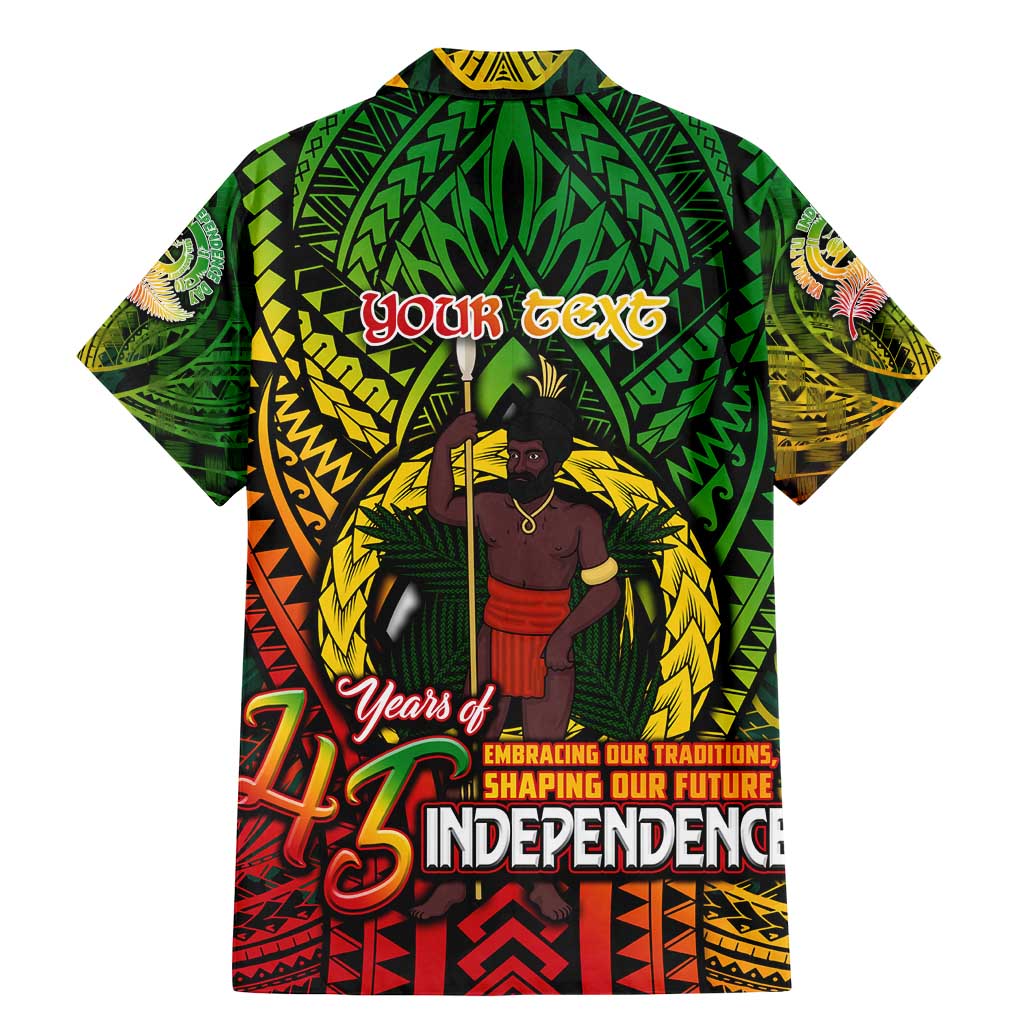 Vanuatu 45th Independence Anniversary Family Matching Mermaid Dress and Hawaiian Shirt Embracing Our Traditions Shaping Our Future