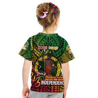 Vanuatu 45th Independence Anniversary Kid T Shirt Embracing Our Traditions Shaping Our Future
