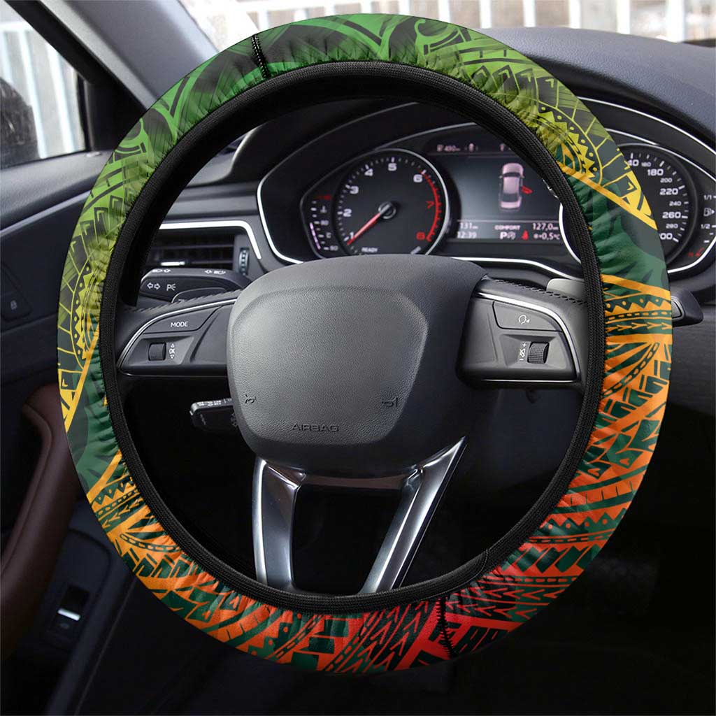 Vanuatu 45th Independence Anniversary Steering Wheel Cover Embracing Our Traditions Shaping Our Future