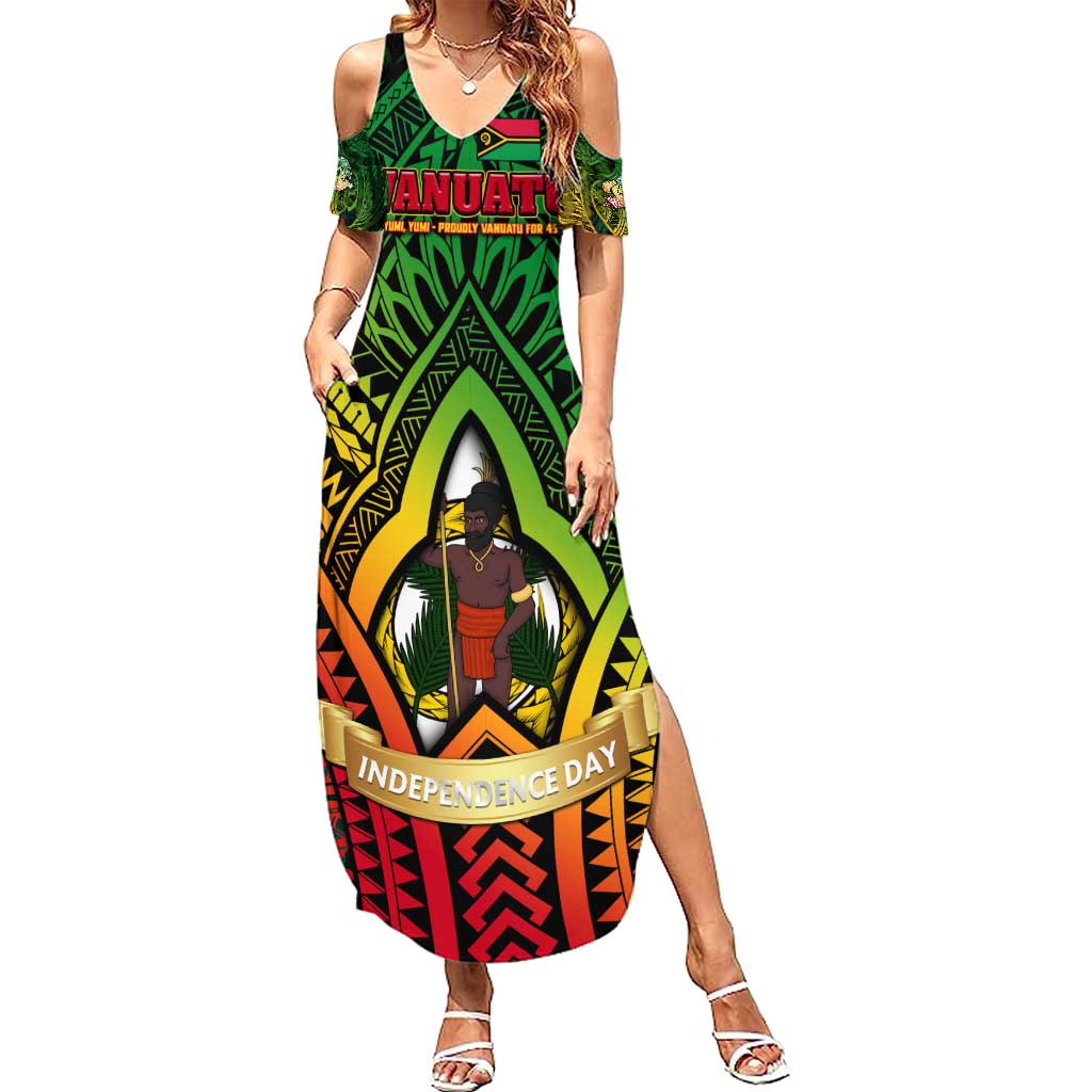 Vanuatu 45th Independence Anniversary Summer Maxi Dress Embracing Our Traditions Shaping Our Future