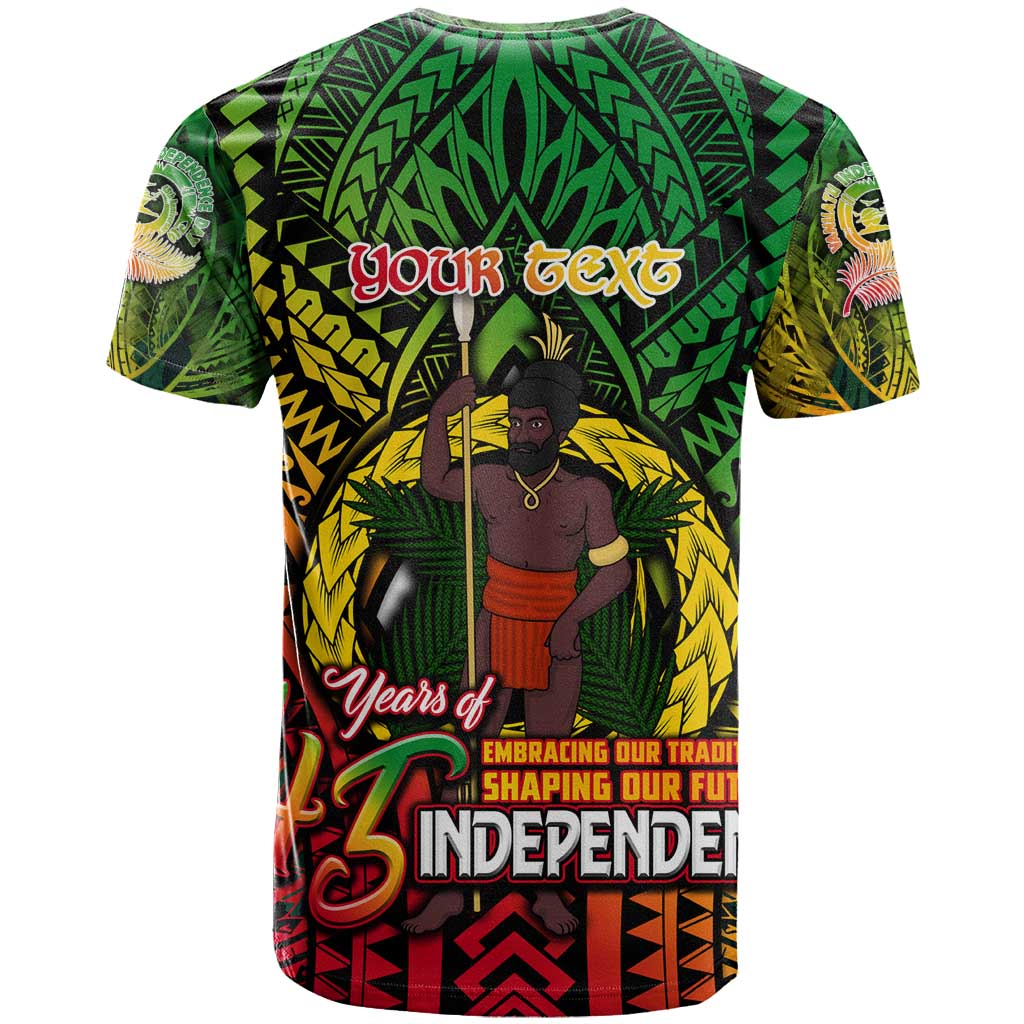 Vanuatu 45th Independence Anniversary T Shirt Embracing Our Traditions Shaping Our Future