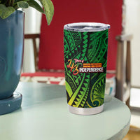 Vanuatu 45th Independence Anniversary Tumbler Cup Embracing Our Traditions Shaping Our Future