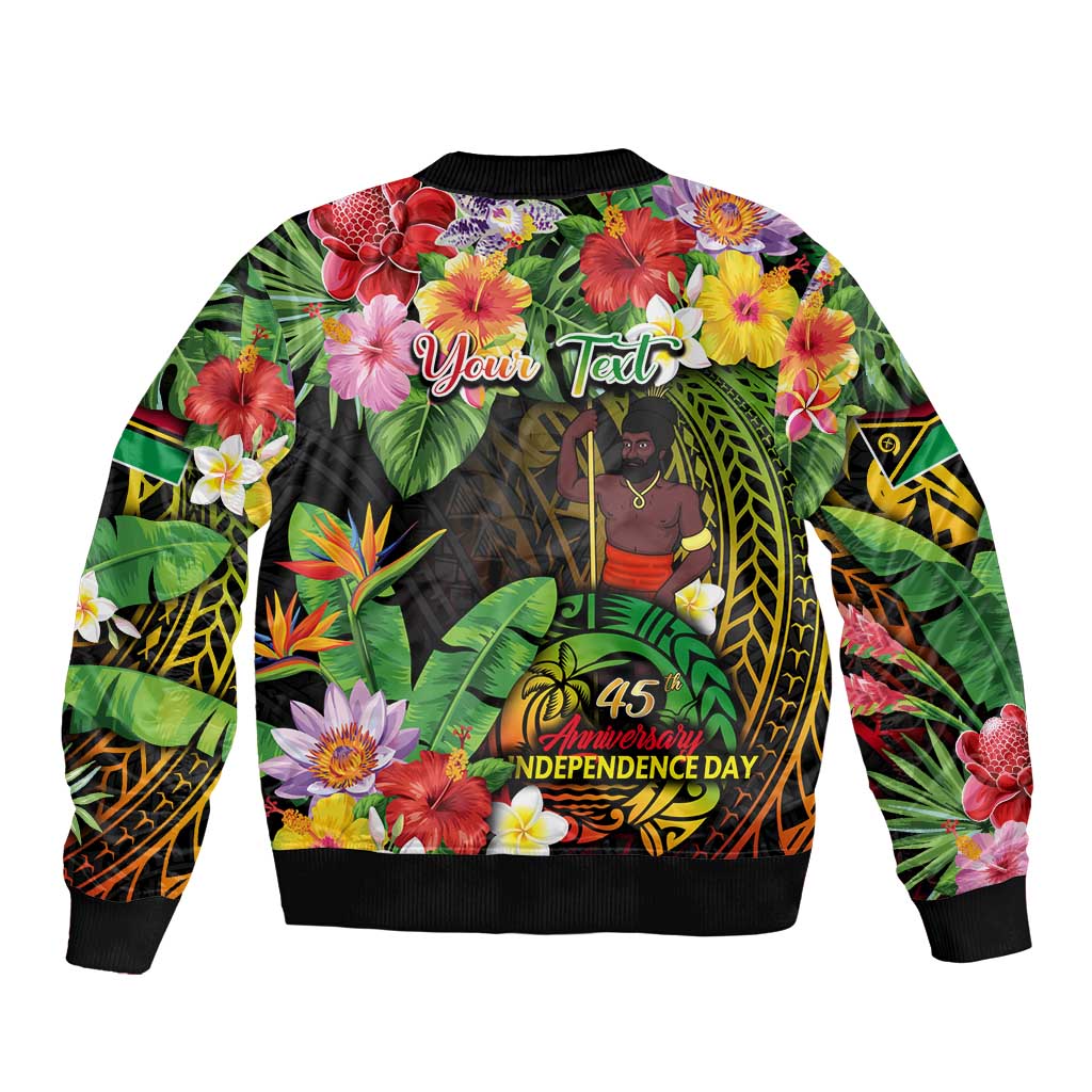 45th Anniversary of Freedom Vanuatu Bomber Jacket Island Pride Cultural Power Pacific Unity