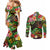 45th Anniversary of Freedom Vanuatu Couples Matching Mermaid Dress and Long Sleeve Button Shirt Island Pride Cultural Power Pacific Unity