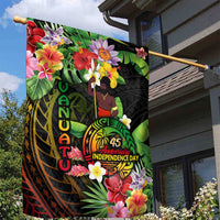 45th Anniversary of Freedom Vanuatu Garden Flag Island Pride Cultural Power Pacific Unity