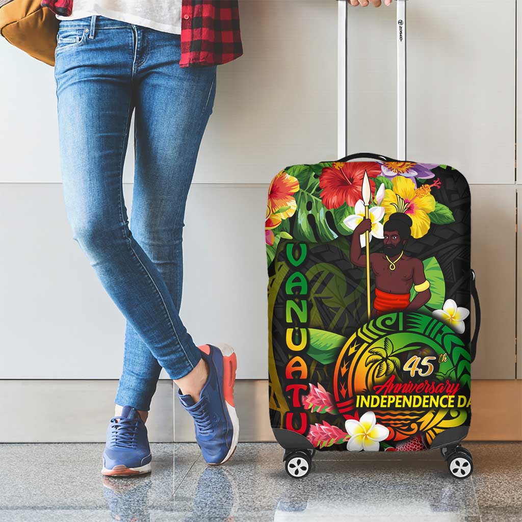 45th Anniversary of Freedom Vanuatu Luggage Cover Island Pride Cultural Power Pacific Unity