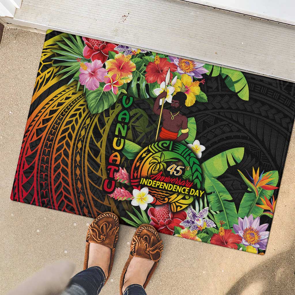 45th Anniversary of Freedom Vanuatu Rubber Doormat Island Pride Cultural Power Pacific Unity