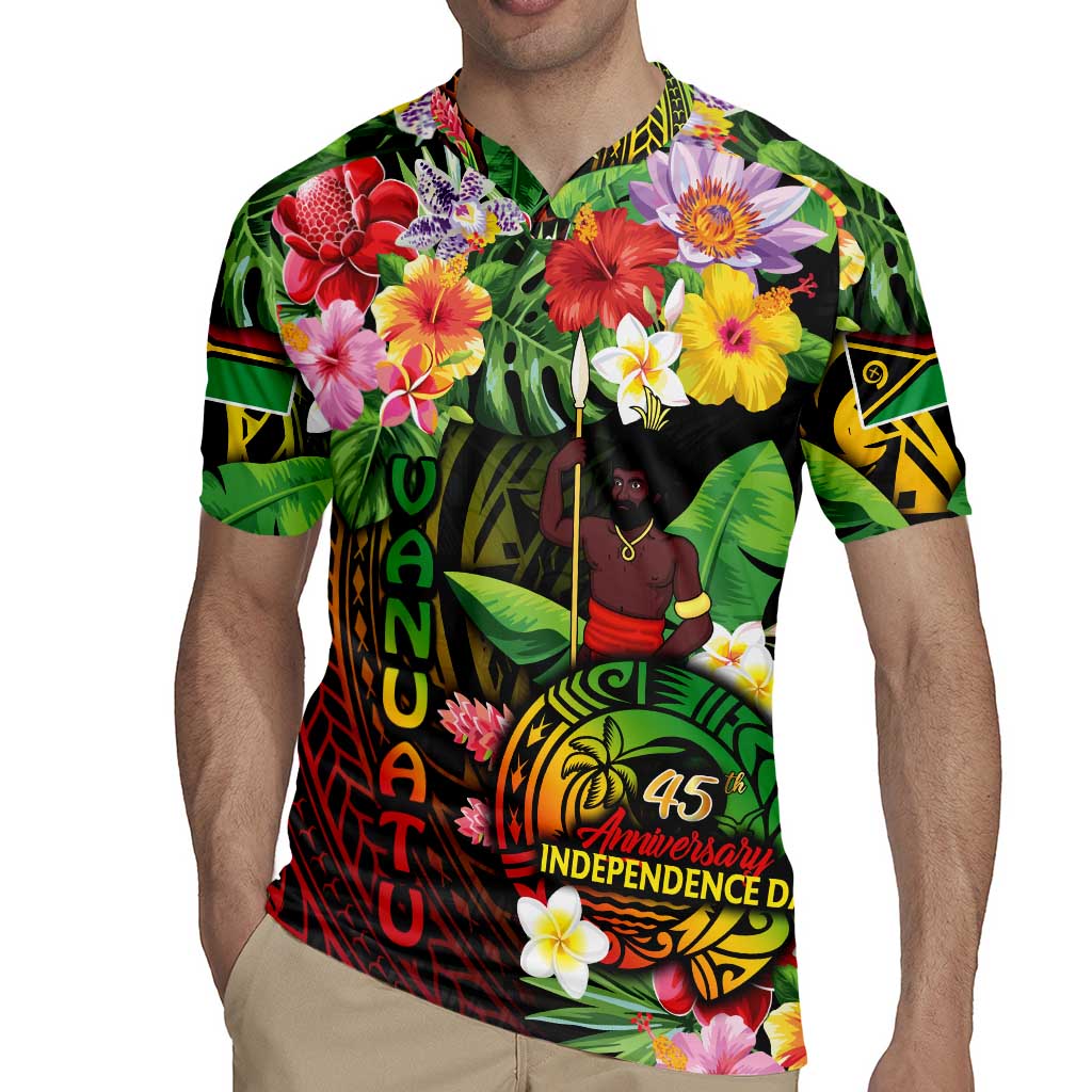 45th Anniversary of Freedom Vanuatu Rugby Jersey Island Pride Cultural Power Pacific Unity