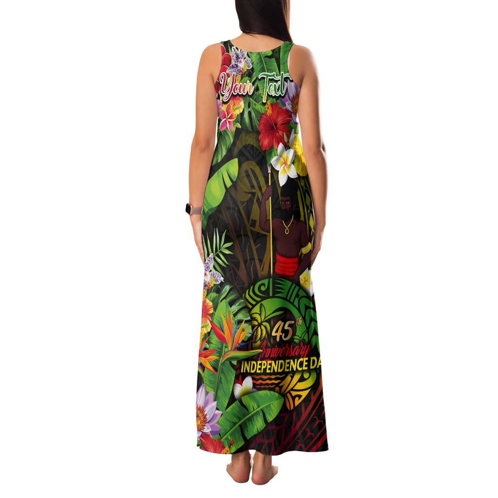 45th Anniversary of Freedom Vanuatu Tank Maxi Dress Island Pride Cultural Power Pacific Unity