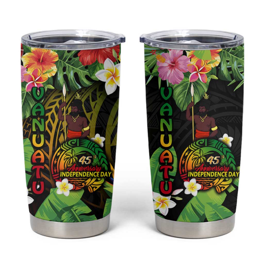 45th Anniversary of Freedom Vanuatu Tumbler Cup Island Pride Cultural Power Pacific Unity