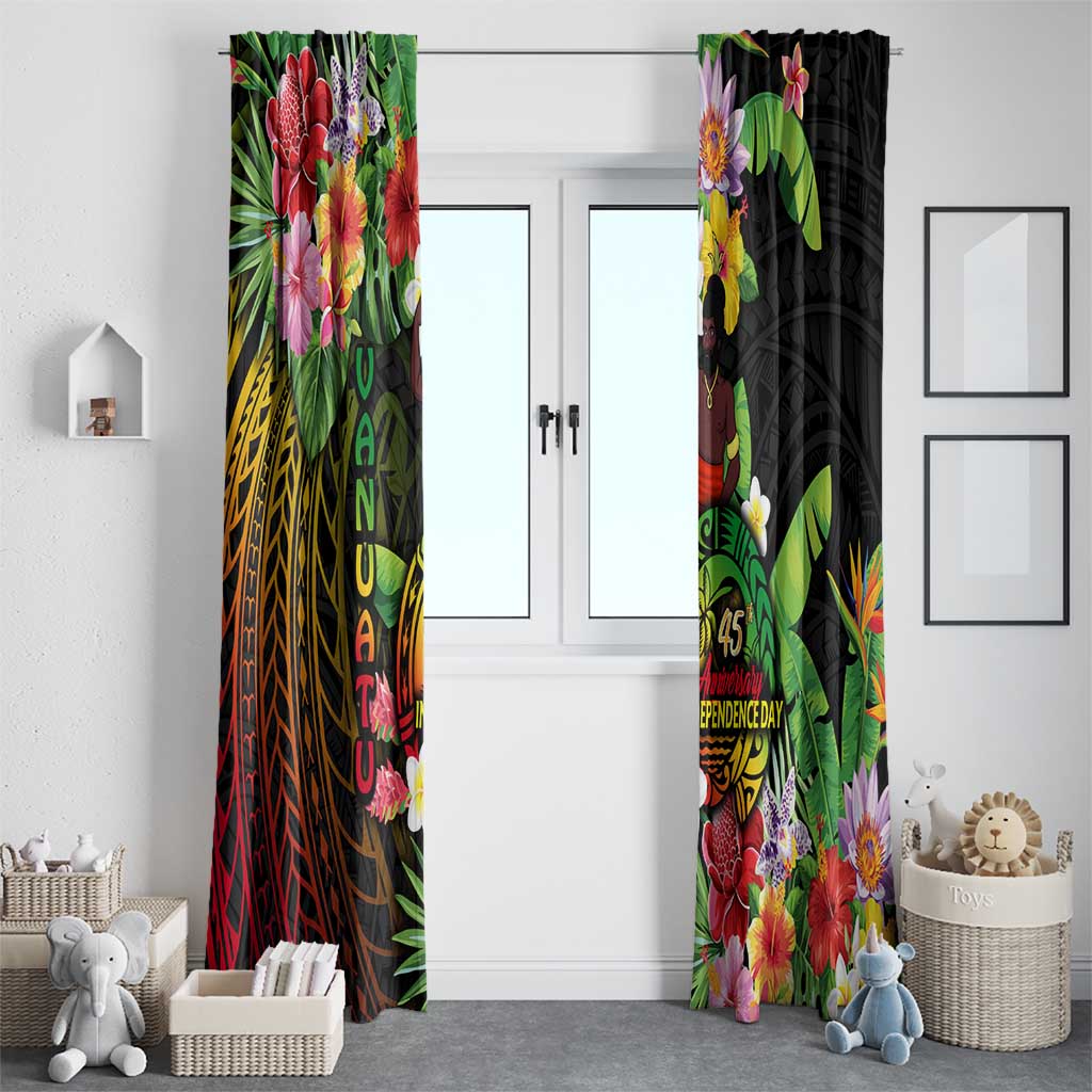 45th Anniversary of Freedom Vanuatu Window Curtain Island Pride Cultural Power Pacific Unity