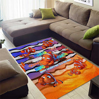 The Ocean Best Dad Area Rug Like Marlin Happy Fathers Day To a True Hero - Polynesian Pride