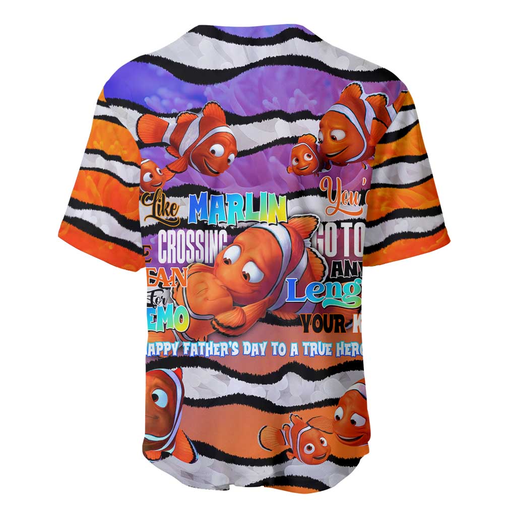 The Ocean Best Dad Baseball Jersey Like Marlin Happy Fathers Day To a True Hero - Polynesian Pride