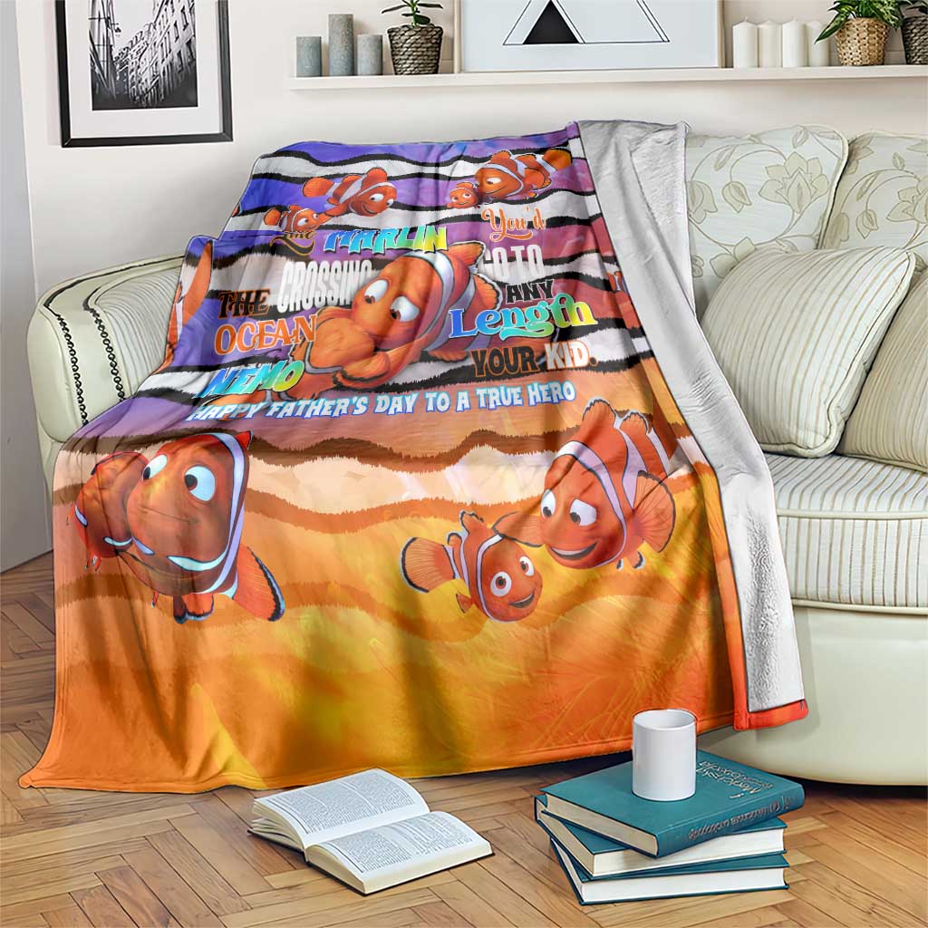 The Ocean Best Dad Blanket Like Marlin Happy Fathers Day To a True Hero - Polynesian Pride