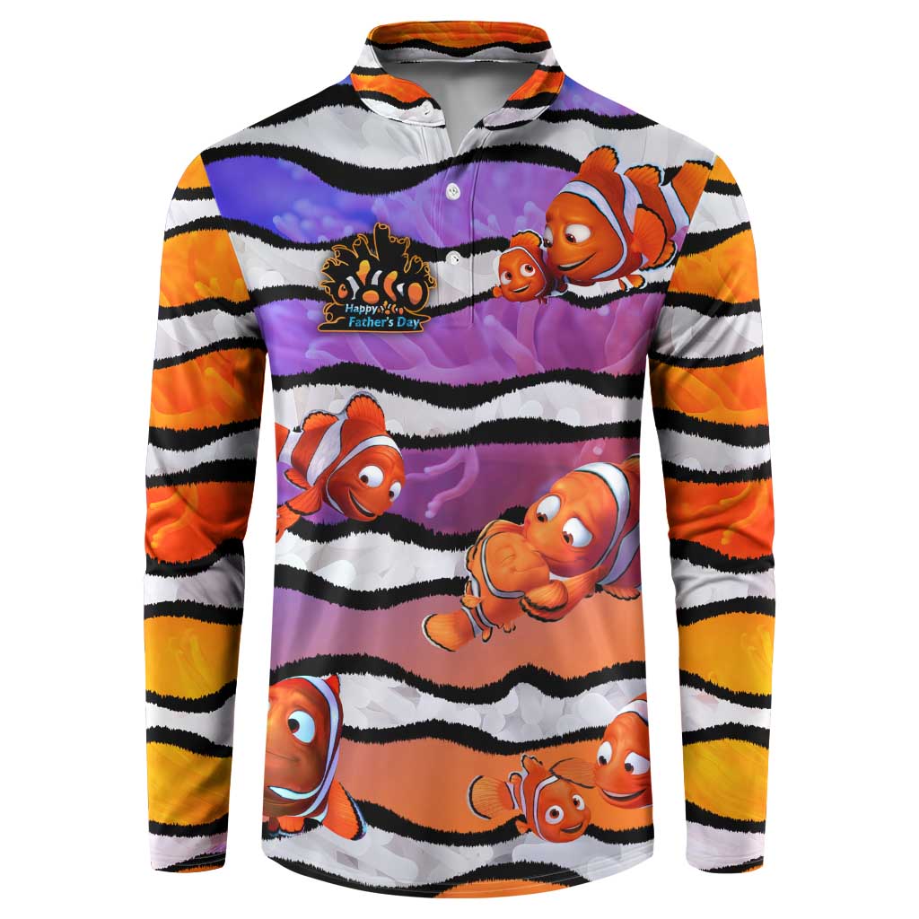 The Ocean Best Dad Button Sweatshirt Like Marlin Happy Fathers Day To a True Hero - Polynesian Pride