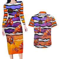 The Ocean Best Dad Couples Matching Long Sleeve Bodycon Dress and Hawaiian Shirt Like Marlin Happy Fathers Day To a True Hero - Polynesian Pride