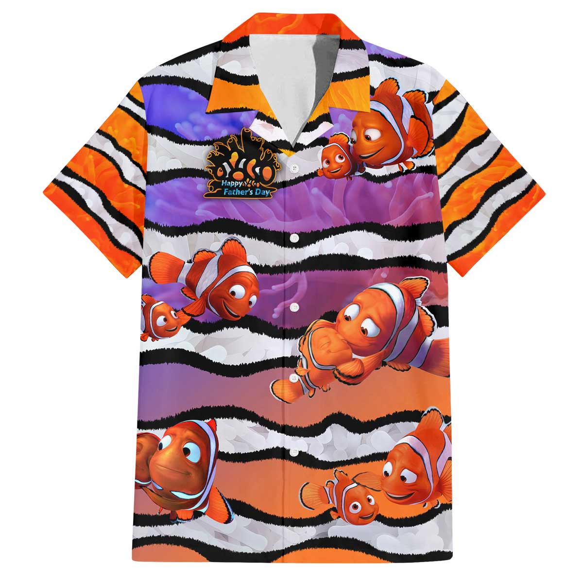 The Ocean Best Dad Family Matching Off The Shoulder Long Sleeve Dress and Hawaiian Shirt Like Marlin Happy Fathers Day To a True Hero - Polynesian Pride