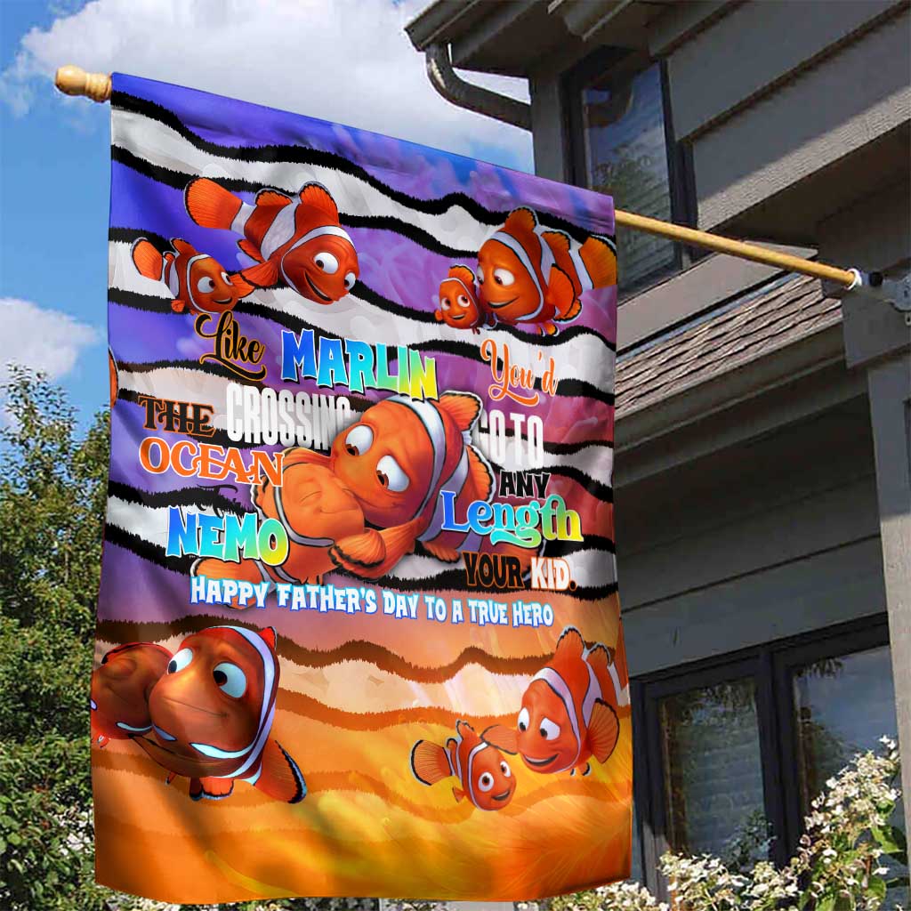The Ocean Best Dad Garden Flag Like Marlin Happy Fathers Day To a True Hero - Polynesian Pride