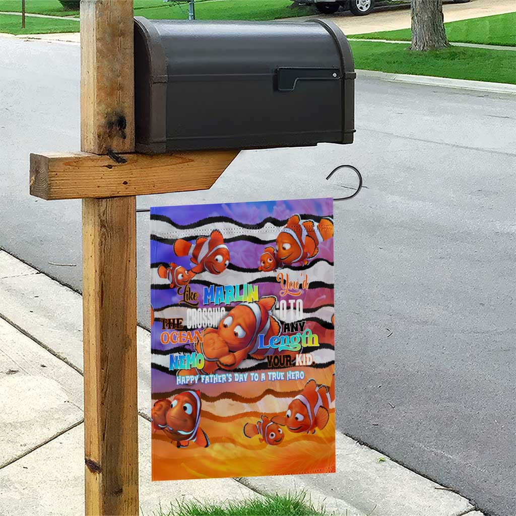 The Ocean Best Dad Garden Flag Like Marlin Happy Fathers Day To a True Hero - Polynesian Pride