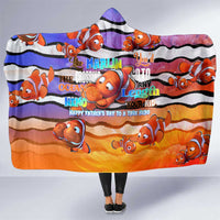 The Ocean Best Dad Hooded Blanket Like Marlin Happy Fathers Day To a True Hero - Polynesian Pride