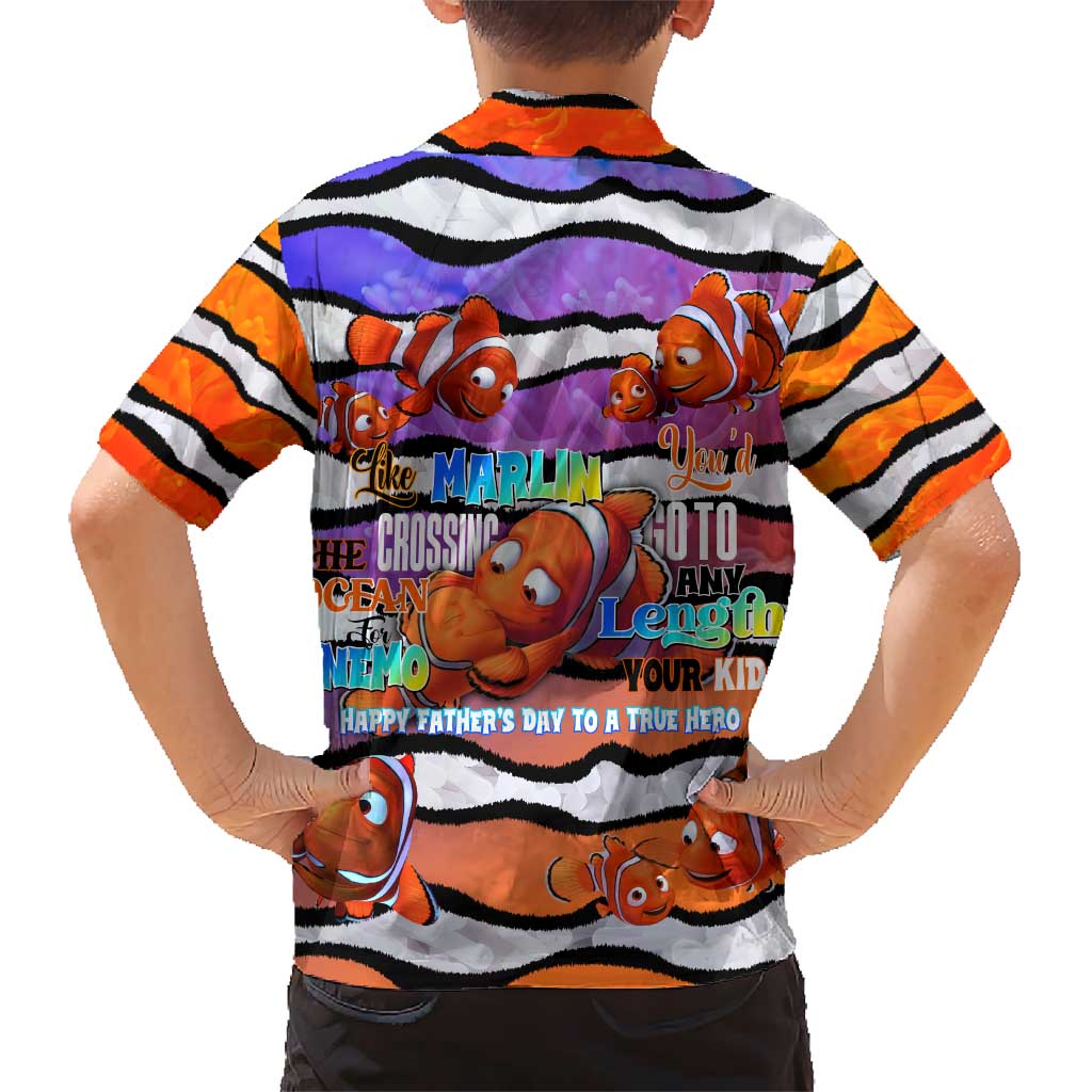 The Ocean Best Dad Kid Hawaiian Shirt Like Marlin Happy Fathers Day To a True Hero - Polynesian Pride