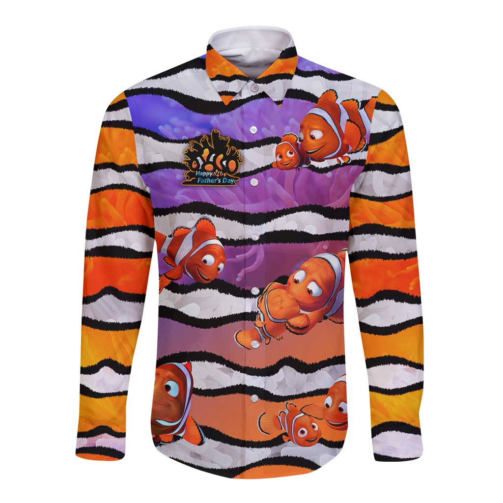 The Ocean Best Dad Long Sleeve Button Shirt Like Marlin Happy Fathers Day To a True Hero - Polynesian Pride
