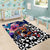 Kiwi New Zealand Rugby Area Rug Kiwis Mascot Tropical Pattern