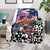 Kiwi New Zealand Rugby Blanket Kiwis Mascot Tropical Pattern