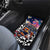 Kiwi New Zealand Rugby Car Mats Kiwis Mascot Tropical Pattern