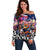 Personalized Kiwi New Zealand Rugby Off Shoulder Sweater Kiwis Mascot Tropical Pattern